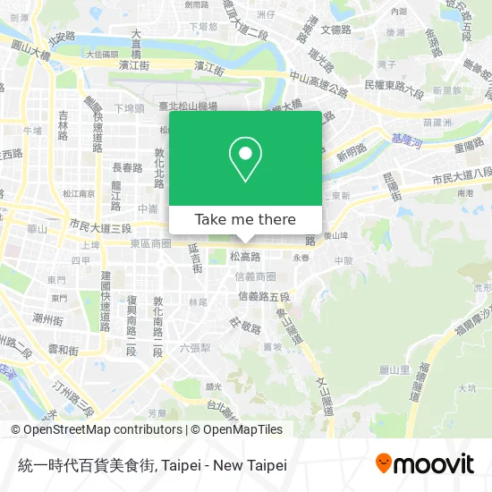 統一時代百貨美食街 map