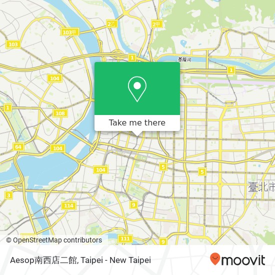 Aesop南西店二館 map