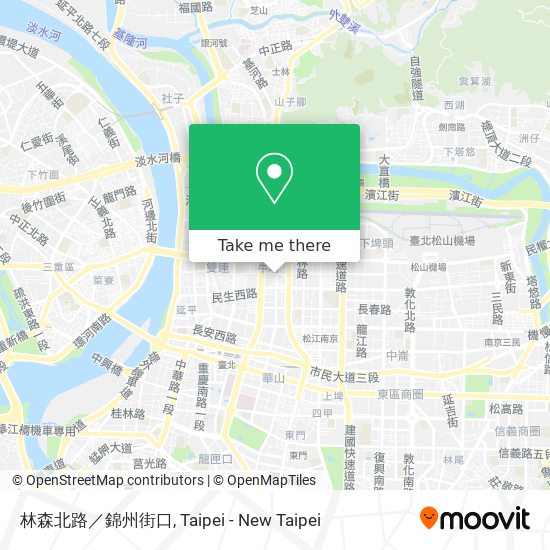 林森北路／錦州街口 map