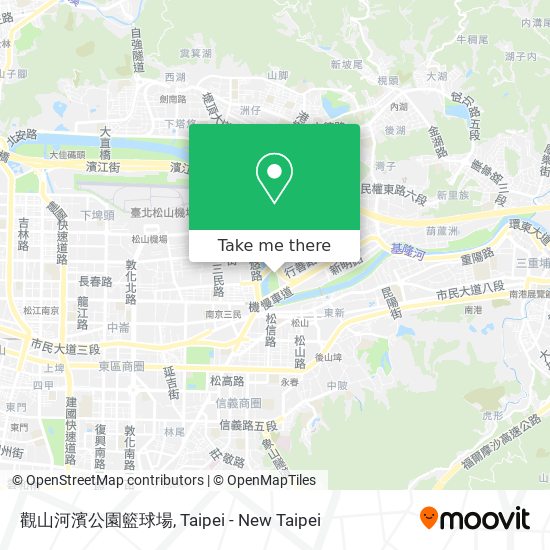 觀山河濱公園籃球場 map