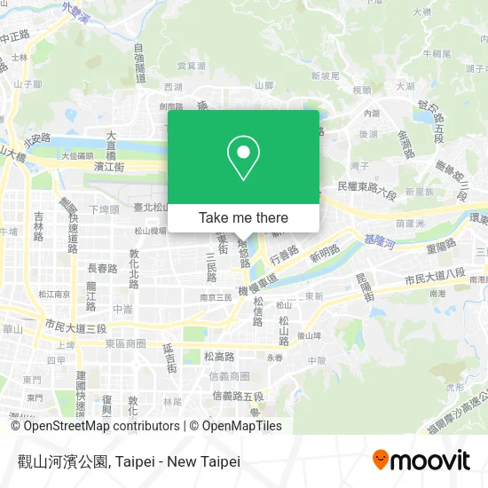 觀山河濱公園 map