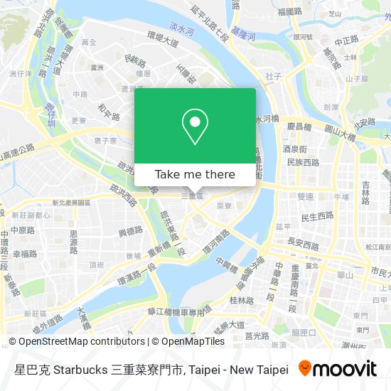 星巴克 Starbucks 三重菜寮門市 map