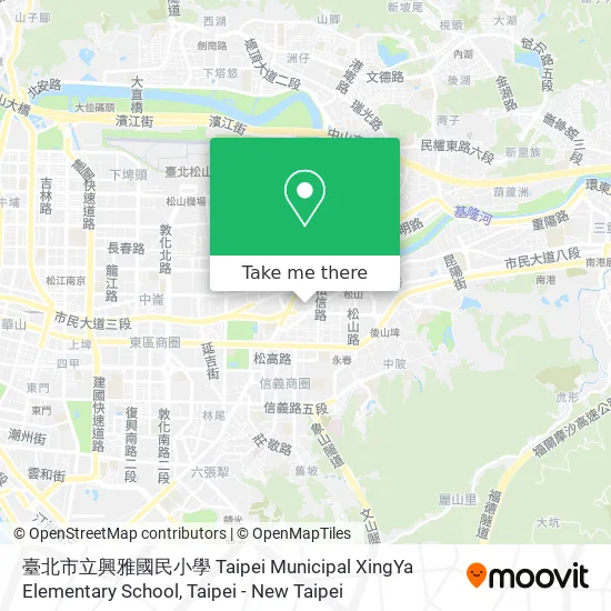 臺北市立興雅國民小學 Taipei Municipal XingYa Elementary School map