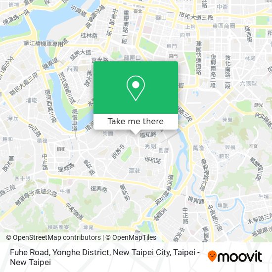 Fuhe Road, Yonghe District, New Taipei City地圖