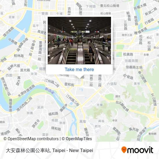 大安森林公園公車站地圖