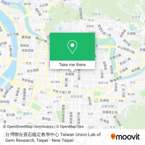 台灣聯合寶石鑑定教學中心 Taiwan Union Lab of Gem Research地圖