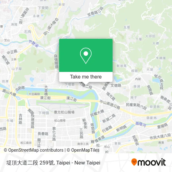 堤頂大道二段 259號地圖