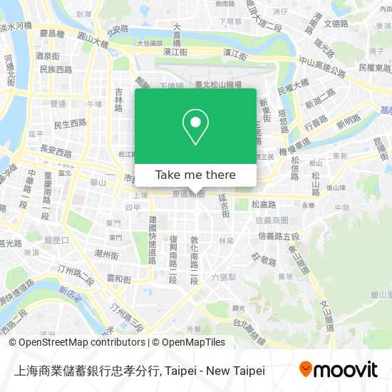 上海商業儲蓄銀行忠孝分行 map