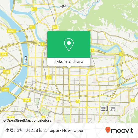 建國北路二段258巷 2 map