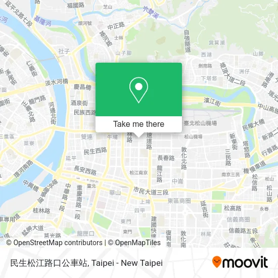民生松江路口公車站 map