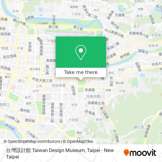 台灣設計館 Taiwan Design Museum map