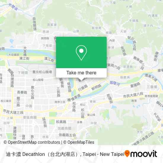 迪卡濃 Decathlon（台北內湖店）地圖