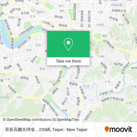景新高爾夫球場，230碼 map