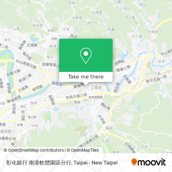 彰化銀行 南港軟體園區分行 map