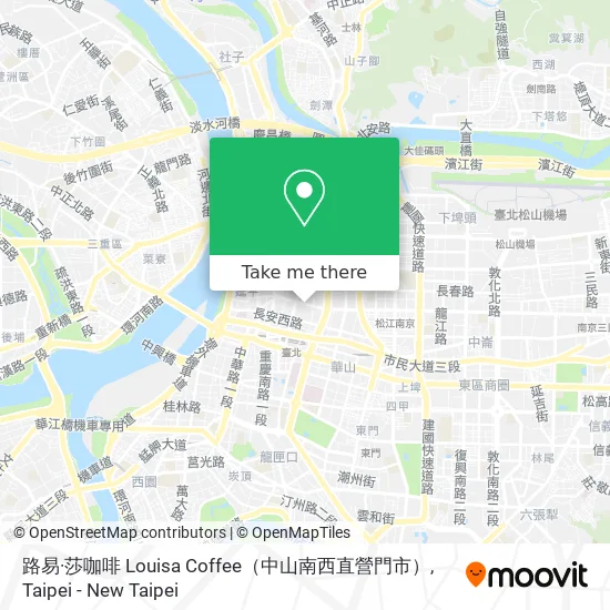 路易·莎咖啡 Louisa Coffee（中山南西直營門市） map