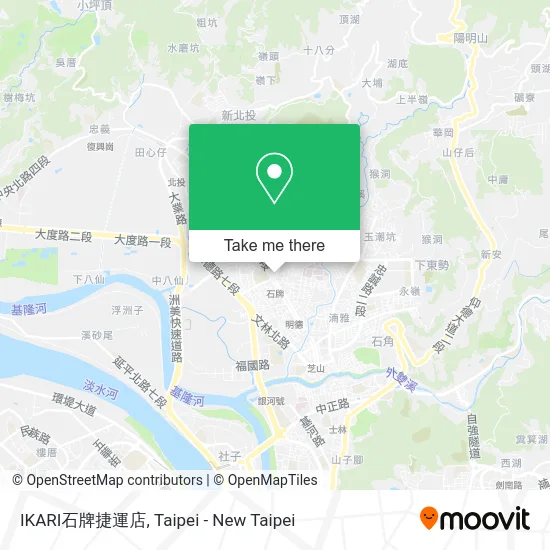 IKARI石牌捷運店 map