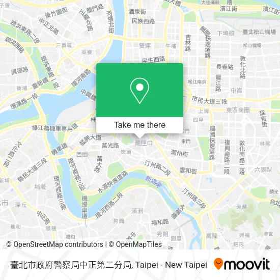 臺北市政府警察局中正第二分局地圖