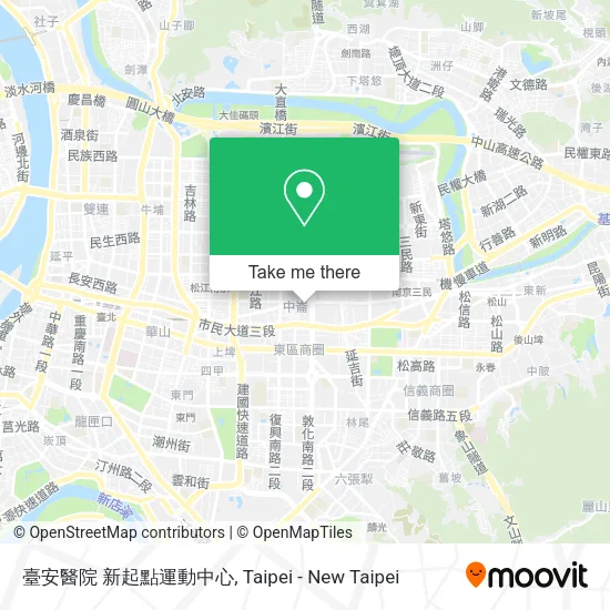臺安醫院 新起點運動中心地圖