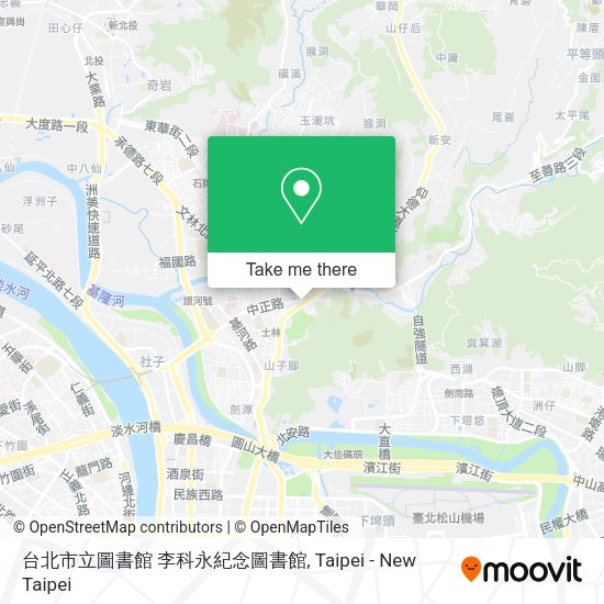 台北市立圖書館 李科永紀念圖書館 map