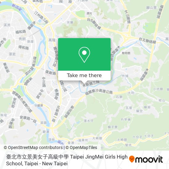 臺北市立景美女子高級中學 Taipei JingMei Girls High School map