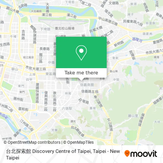 台北探索館 Discovery Centre of Taipei map