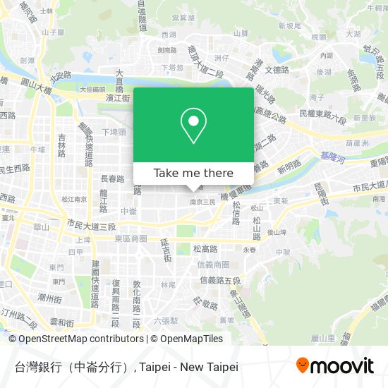 台灣銀行（中崙分行） map