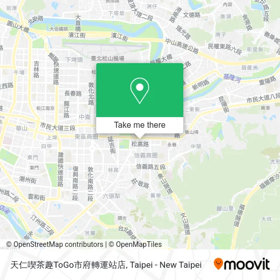 天仁喫茶趣ToGo市府轉運站店 map