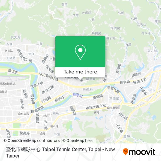 臺北市網球中心 Taipei Tennis Center map