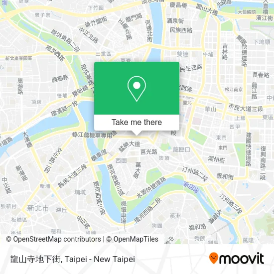 龍山寺地下街地圖
