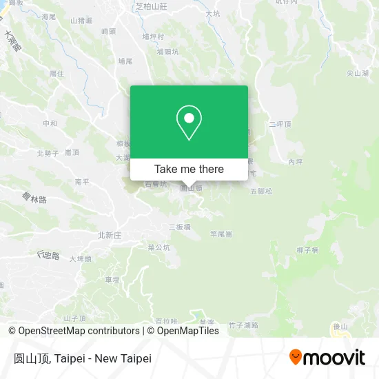 圆山顶 map