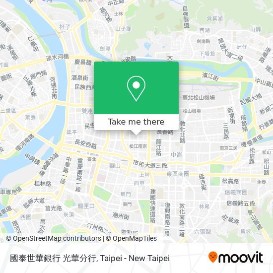 國泰世華銀行 光華分行 map
