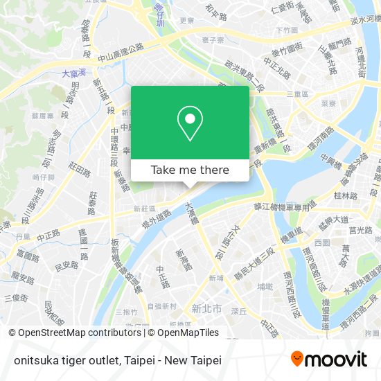 onitsuka tiger outlet map