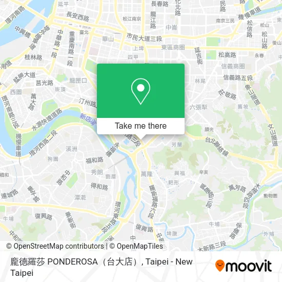 龐德羅莎 PONDEROSA（台大店）地圖