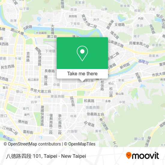 八德路四段 101地圖