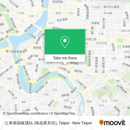公車南福板溪站 (南昌家具街)地圖