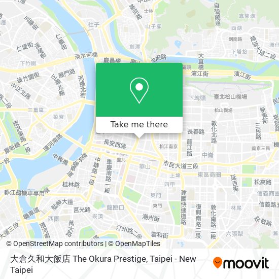 大倉久和大飯店 The Okura Prestige map