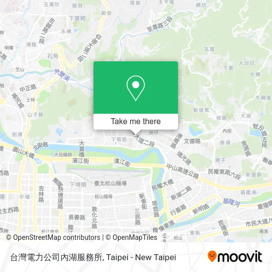台灣電力公司內湖服務所地圖