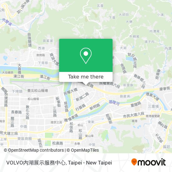 VOLVO內湖展示服務中心 map