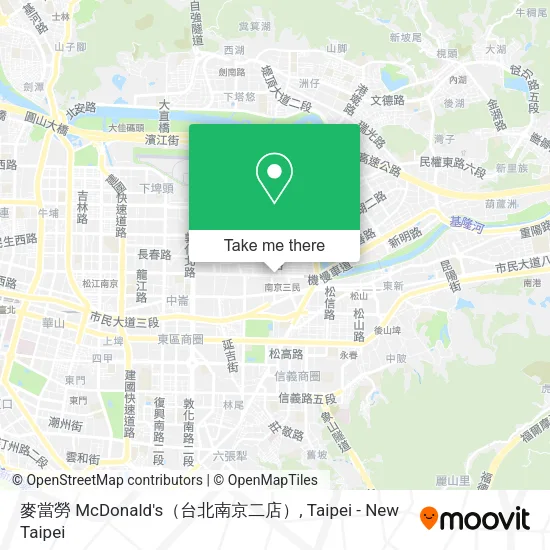 麥當勞 McDonald's（台北南京二店）地圖