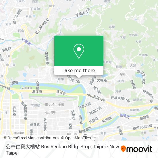 公車仁寶大樓站 Bus Renbao Bldg. Stop map