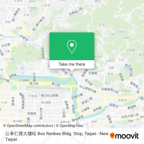 公車仁寶大樓站 Bus Renbao Bldg. Stop地圖