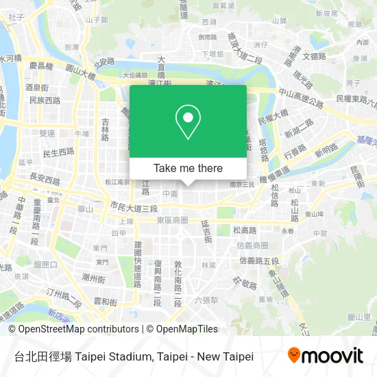 台北田徑場 Taipei Stadium地圖