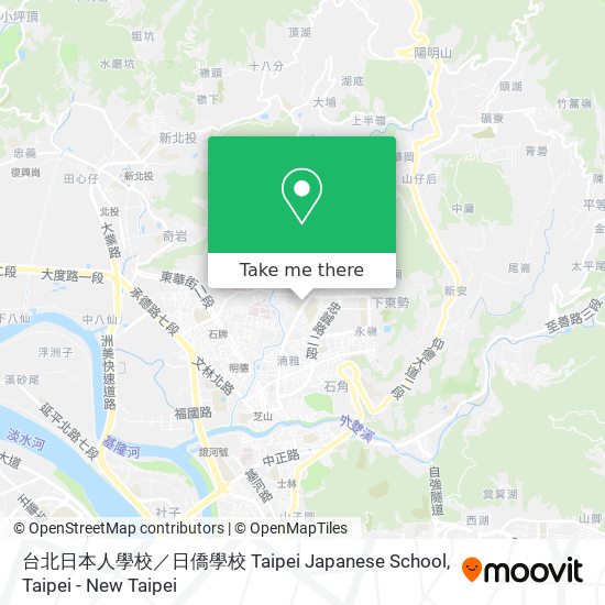 台北日本人學校／日僑學校 Taipei Japanese School map