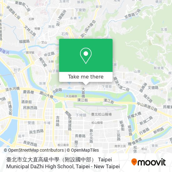 臺北市立大直高級中學（附設國中部） Taipei Municipal DaZhi High School map