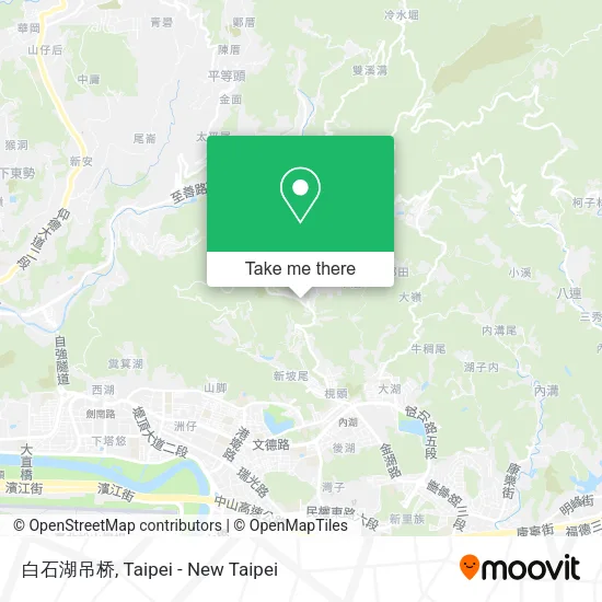 白石湖吊桥地圖