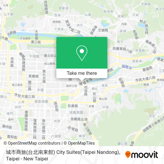 城市商旅(台北南東館) City Suites(Taipei Nandong)地圖