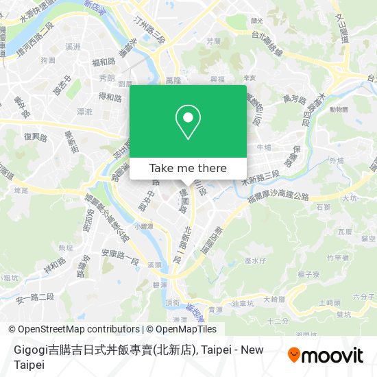Gigogi吉購吉日式丼飯專賣(北新店) map
