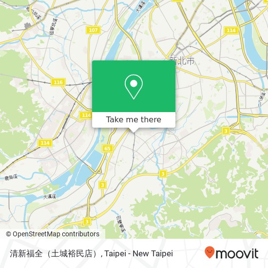 清新福全（土城裕民店） map