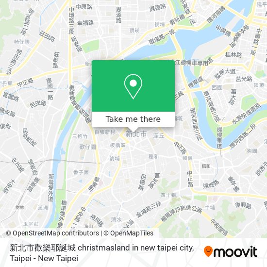 新北市歡樂耶誕城 christmasland in new taipei city map