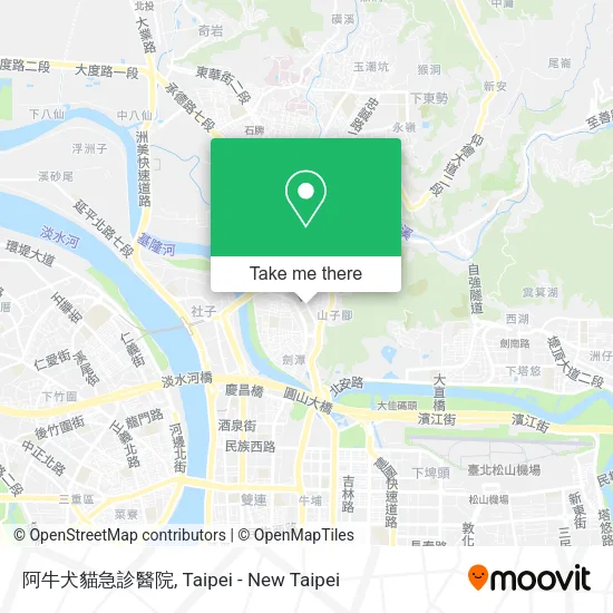 阿牛犬貓急診醫院地圖